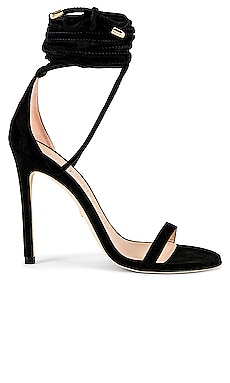 FEMME LA 3.0 Barely There Lace Up Heel in Noir