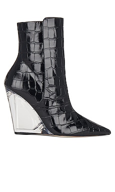 Product image of Stuart Weitzman Lucite 100 Wedge Bootie. Click to view full details