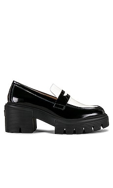 ALEXANDER WANG Carter patent-leather platform loafers