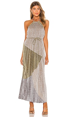 

Макси платье luna - Suboo, Metallic silver;metallic gold, Металлик