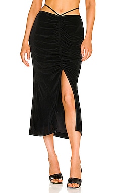 Product image of Suboo The Liz Ruched Midi Skirt. Click to view full details