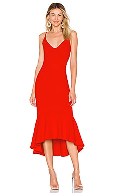 

Платье ruffle hem - Susana Monaco, Красный, Миди