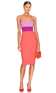 Product image of Susana Monaco Strap Colorblock Midi Dress. Click to view full details
