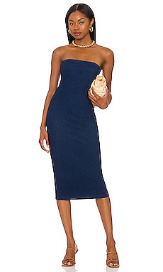 Strapless Midi Dress Susana Monaco $158 NEW