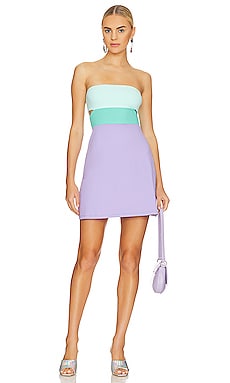 Susana Monaco Ruffle Strapless 16 Dress in Sweet Lavender