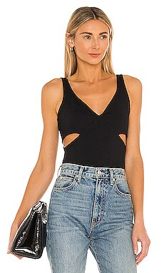 Free People Solid Rib Brami in Black