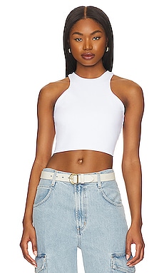 Susana Monaco Racer Crop Top in Sugar