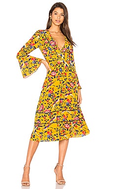 Цветочное платье-кимоно idella - Tanya Taylor