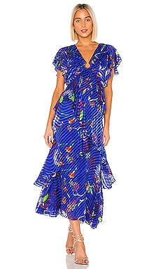 Tanya Taylor Janelle Dress in Surreal Floral Blue | REVOLVE