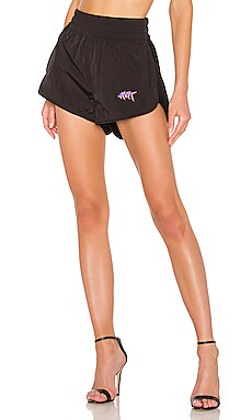 

Шорты washed nylon - T by Alexander Wang, Черный, Черный