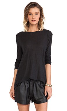 Футболка с длинным рукавом из плотного трикотажа - T by Alexander Wang от REVOLVE INT Футболка с длинным рукавом из плотного трикотажа - T by Alexander Wang от REVOLVE INT