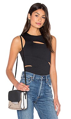 Топ из понте с разрезом lux - T by Alexander Wang от REVOLVE INT Топ из понте с разрезом lux - T by Alexander Wang от REVOLVE INT