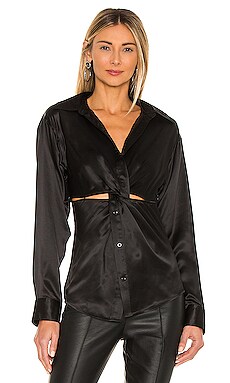 

Топ - T by Alexander Wang, Черный, Длинные рукава