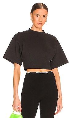 Sculpted Cropped T-Shirt T by Alexander Wang $225 