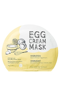 EGG CREAM MASK (HYDRATION) シートマスク Too Cool For School