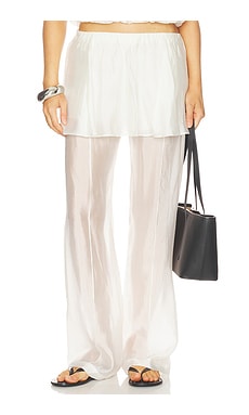 Gilian Peplum Pants in White by Revolve