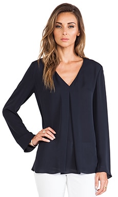 Theory Trent Blouse in Uniform | REVOLVE