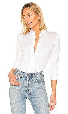Theory Fitted Shirt in White | REVOLVE