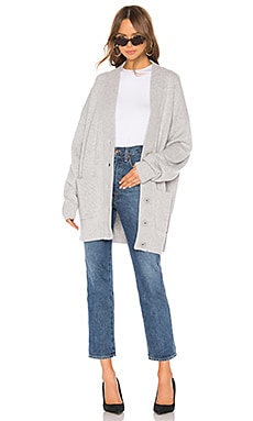 Grey cardigan store coat