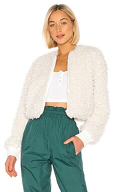 

Махровая куртка - Tibi, Ivory, Укороченные