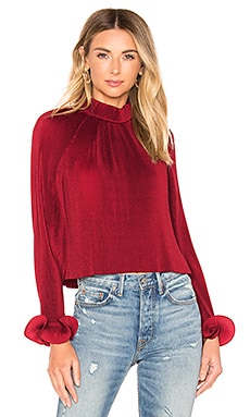 Tibi pleated sales top