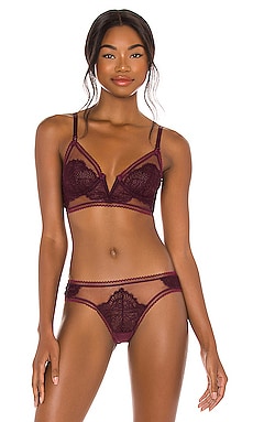 Product image of Thistle and Spire Eyelash Lace Mirage Longline Bra. Click to view full details