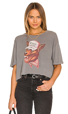 Beer Wolf Crop Oversized Tee The Laundry Room