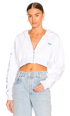 Product image of The Mayfair Group x REVOLVE Cropped Zip-Up Hoodie. Click to view full details