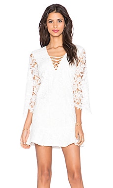 Toby Heart Ginger x Love Indie Free Spirit Lace Up Dress in White ...