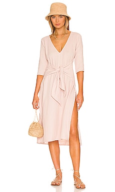 Tropic of C Front Wrap Dress in Blush | REVOLVE