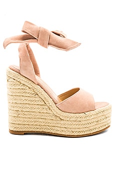 Tony Bianco Barca Wedge in Blush Kid Suede | REVOLVE