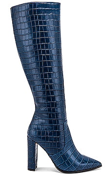 Tony Bianco Lucille Boot in Blue Croc REVOLVE