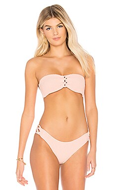 

Топ бикини colette - Tori Praver Swimwear, Розовый, Бандо