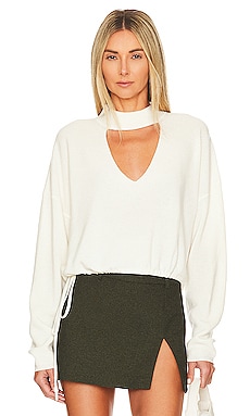 Product image of The Sei Choker Plunge Sweater. Click to view full details