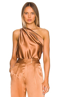 Product image of The Sei One Shoulder Cowl Top. Click to view full details