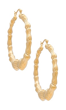 Product image of The M Jewelers NY Bamboo Hoops. Click to view full details