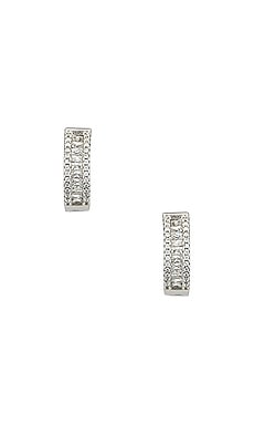 The Baguette Channel Set Huggie Earrings The M Jewelers NY $68 