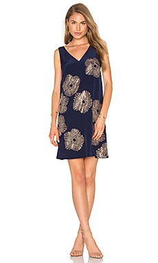 Trina turk glitterati silk clearance dress