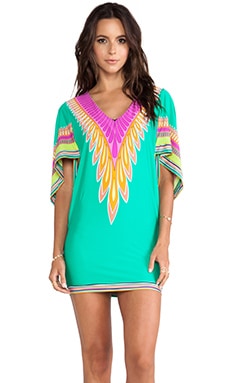 Trina Turk Plumas Cover Up Tunic in Emerald | REVOLVE