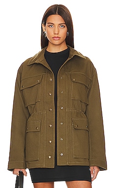 AllSaints Finch Embroidered Utility Jacket