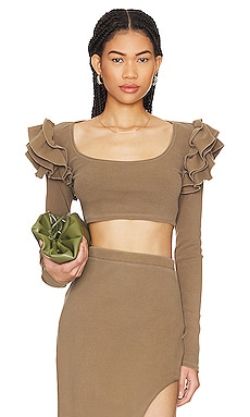 Product image of Tularosa Green Maeve Top. Click to view full details