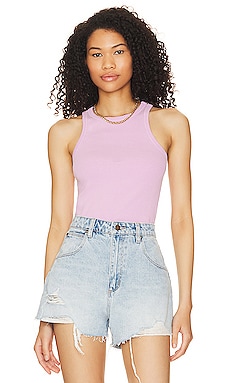 Topshop Mauve Pink Ribbed Bodysuit Size 2