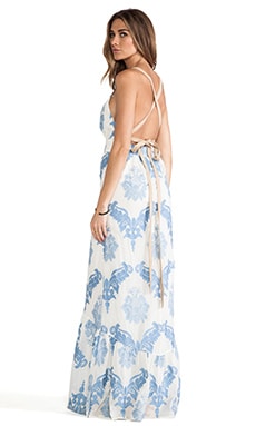 Twelfth Street By Cynthia Vincent Leather Strap Maxi Dress in