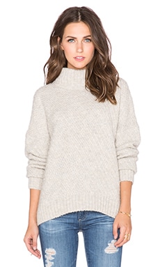 Twelfth Street By Cynthia Vincent Turtleneck Swing Sweater in Ice