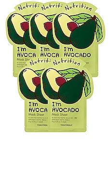 I'm Avocado Sheet Mask 5 Pack TONYMOLY
