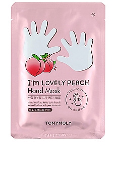 I'm Lovely Peach Hand Mask TONYMOLY $6 