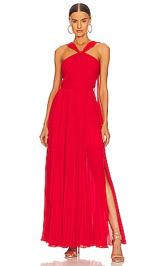 Product image of AMUR Peri Pleated Gown. Click to view full details