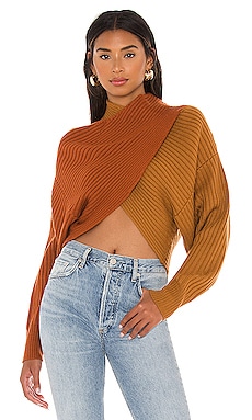 

Свитер milena - AMUR, Brown;mustard, Укороченные