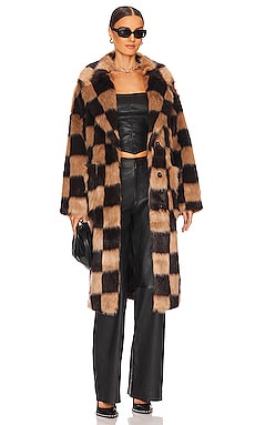 Avaline Faux Fur Coat UGG $348 NEW