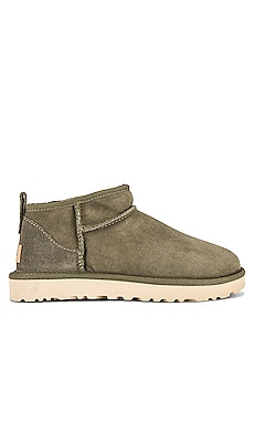 UGG Classic Ultra Mini Bootie in Burnt Olive from Revolve.com